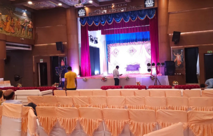 stage & flooring setup